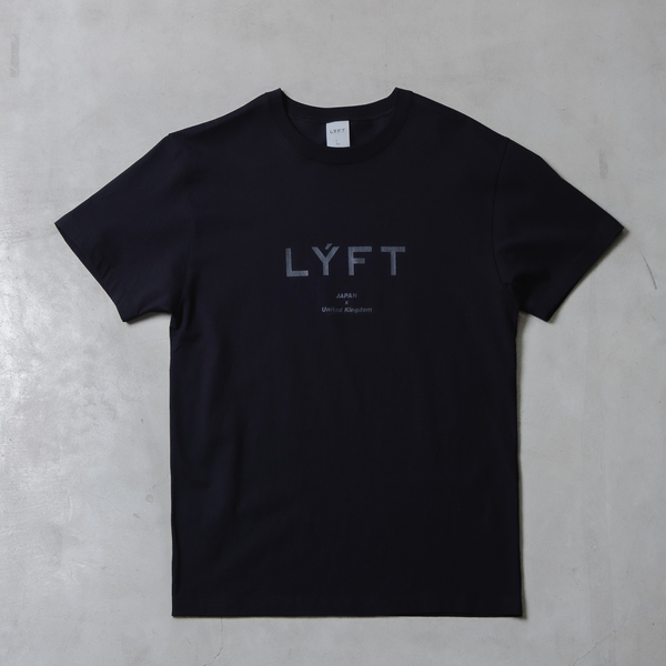 LÝFT Logo Standard T-Shirt - Black x Black