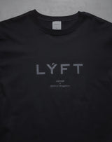 LÝFT Logo Standard T-Shirt - Black x Black