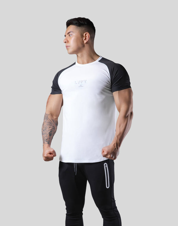 Pocketable Stretch Mesh T-Shirt - White