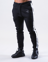 Bi-Color Line Sweat Pants - Black