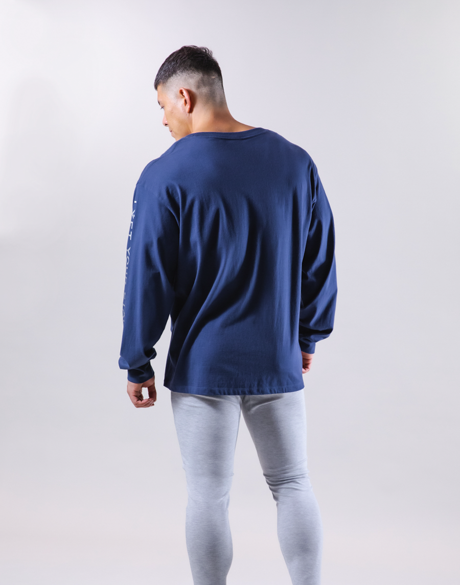 リフト LYFT ネイビー 長袖カットソー L 新品未使用タグ付き Message Logo Sleeve Long Tee - Navy – LÝFT