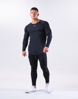 Shape Fit Stretch Long Sleeve T-Shirt - Black