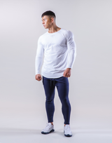 Shape Fit Stretch Long Sleeve T-Shirt - White