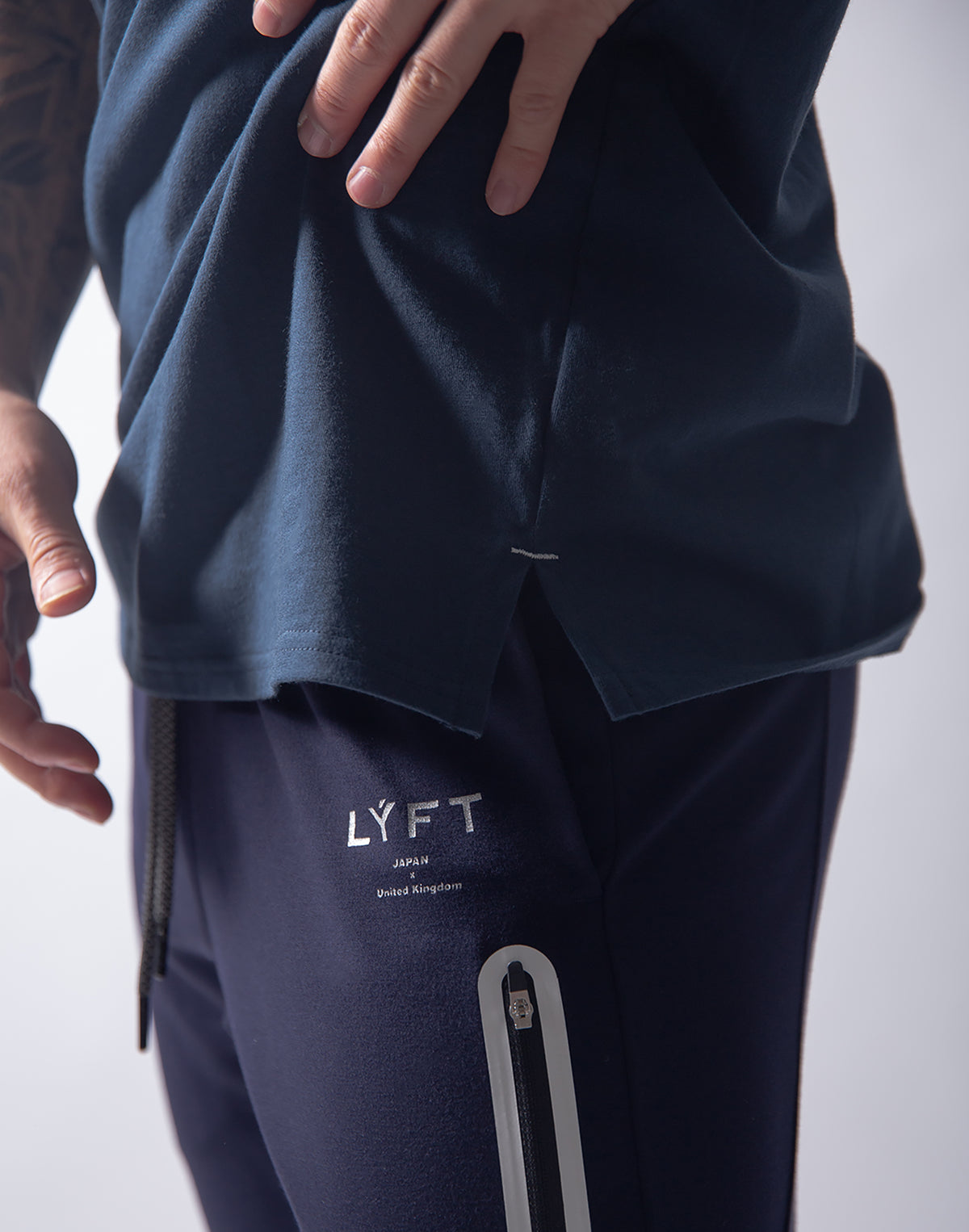 LÝFT Big-size T-Shirt - Navy