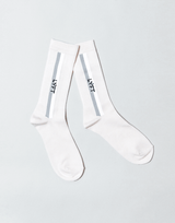 Bi-Color Side Line Socks - White