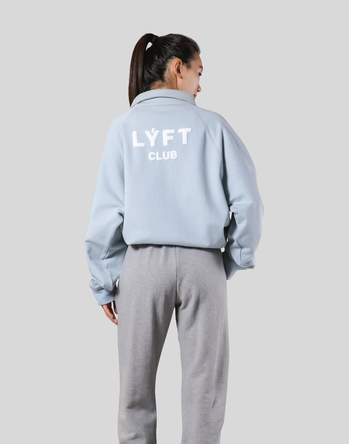 LÝFT Club Sweat Polo Shirt - L.Blue
